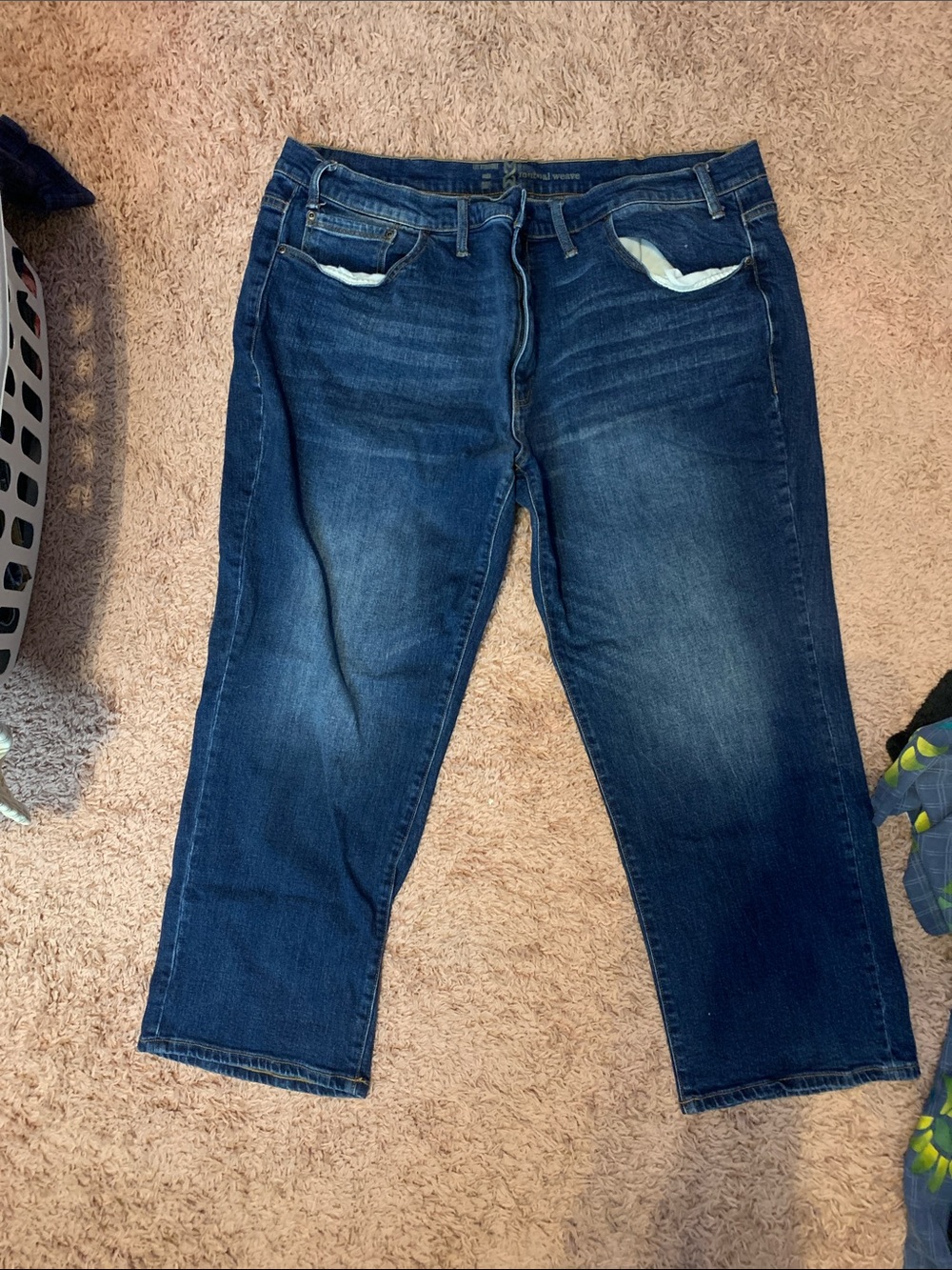 Classic Relaxed Men's Jeans in Dark Blue